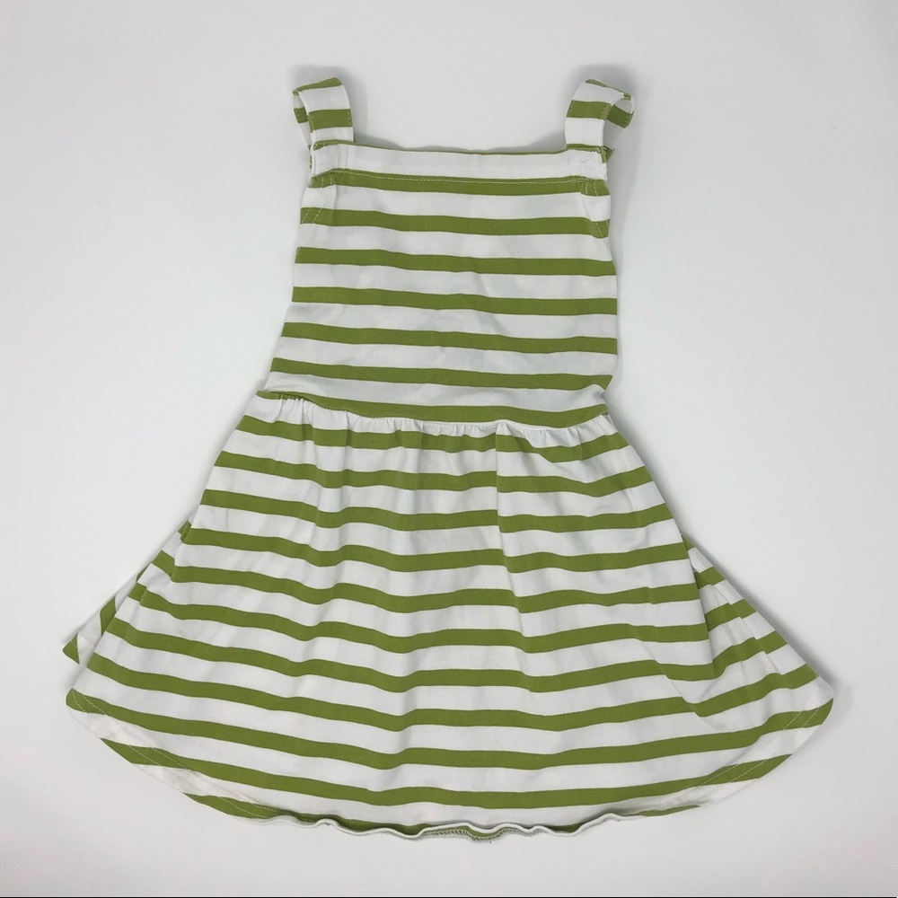June and January Green striped Jumper